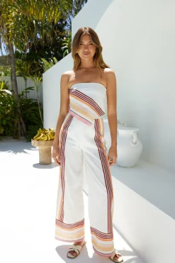 Two-Piece Pants Set>Hello Molly Sunset Harmony Set Orange