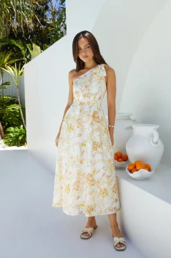 Maxi Dresses>Hello Molly Sunset Serenade Floral Maxi Dress