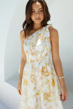 Maxi Dresses>Hello Molly Sunset Serenade Floral Maxi Dress