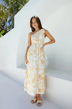 Maxi Dresses>Hello Molly Sunset Serenade Floral Maxi Dress