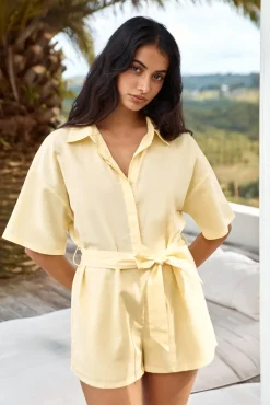 Rompers>Hello Molly Sunshine Escape Romper Yellow