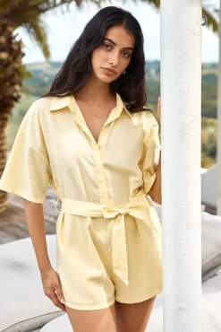 Rompers>Hello Molly Sunshine Escape Romper Yellow
