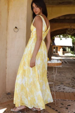 Cocktail Dresses|Bump Friendly>Hello Molly Super Solar Maxi Dress Yellow