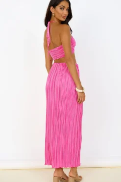 Skirt And Top Sets>Hello Molly Surrender Yourself Maxi Skirt Pink