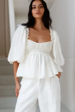 Cropped>SOFIE THE LABEL Sweet Alibi Top Natural