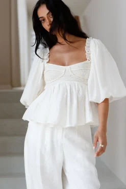 Cropped>SOFIE THE LABEL Sweet Alibi Top Natural