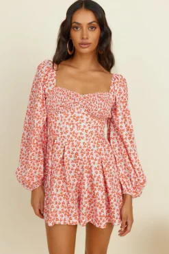 Rompers>Hello Molly Sweet As Pie Romper Red