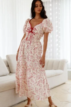 Vacation Dresses|Bump Friendly>SOFIE THE LABEL Sweet Awakening Maxi Dress Red