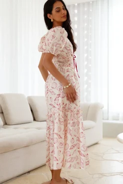 Vacation Dresses|Bump Friendly>SOFIE THE LABEL Sweet Awakening Maxi Dress Red