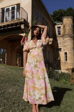 Bump Friendly|Flowy Dresses>Hello Molly Sweet Darling Maxi Dress Multi