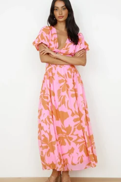 Cocktail Dresses|Spring Break Dresses>Hello Molly Sweet Darling Maxi Dress Pink