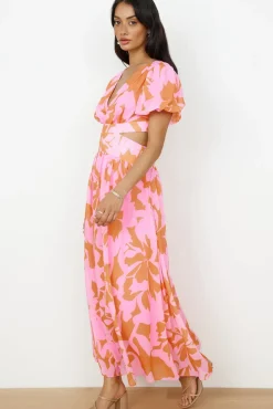Cocktail Dresses|Spring Break Dresses>Hello Molly Sweet Darling Maxi Dress Pink
