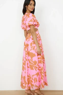 Cocktail Dresses|Spring Break Dresses>Hello Molly Sweet Darling Maxi Dress Pink