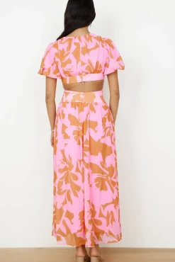 Cocktail Dresses|Spring Break Dresses>Hello Molly Sweet Darling Maxi Dress Pink