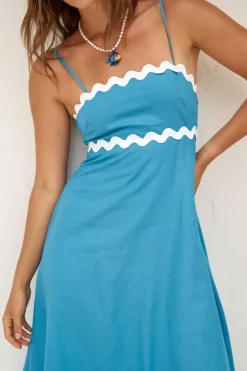 Vacation Dresses|Spring Break Dresses>Hello Molly Sweet Devotion Maxi Dress Blue