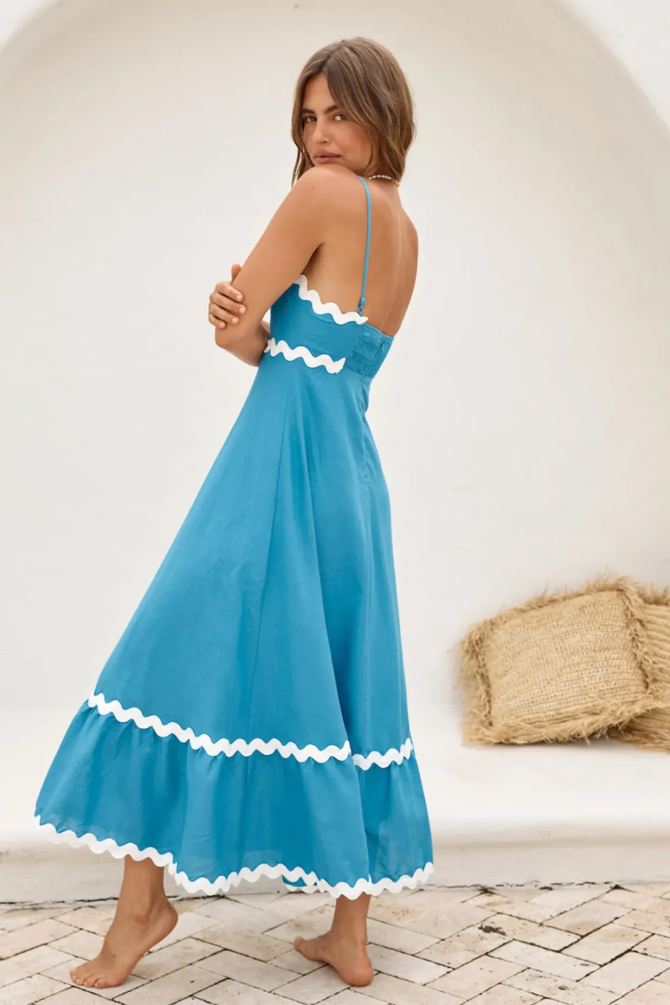Vacation Dresses|Spring Break Dresses>Hello Molly Sweet Devotion Maxi Dress Blue