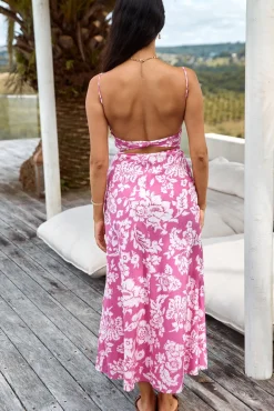 Vacation Dresses|Brunch Dresses>Hello Molly Sweetest Desire Maxi Dress Pink