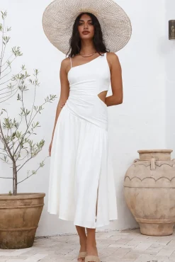 Formal Dresses|Cocktail Dresses>Hello Molly Sweetest Smile Maxi Dress White