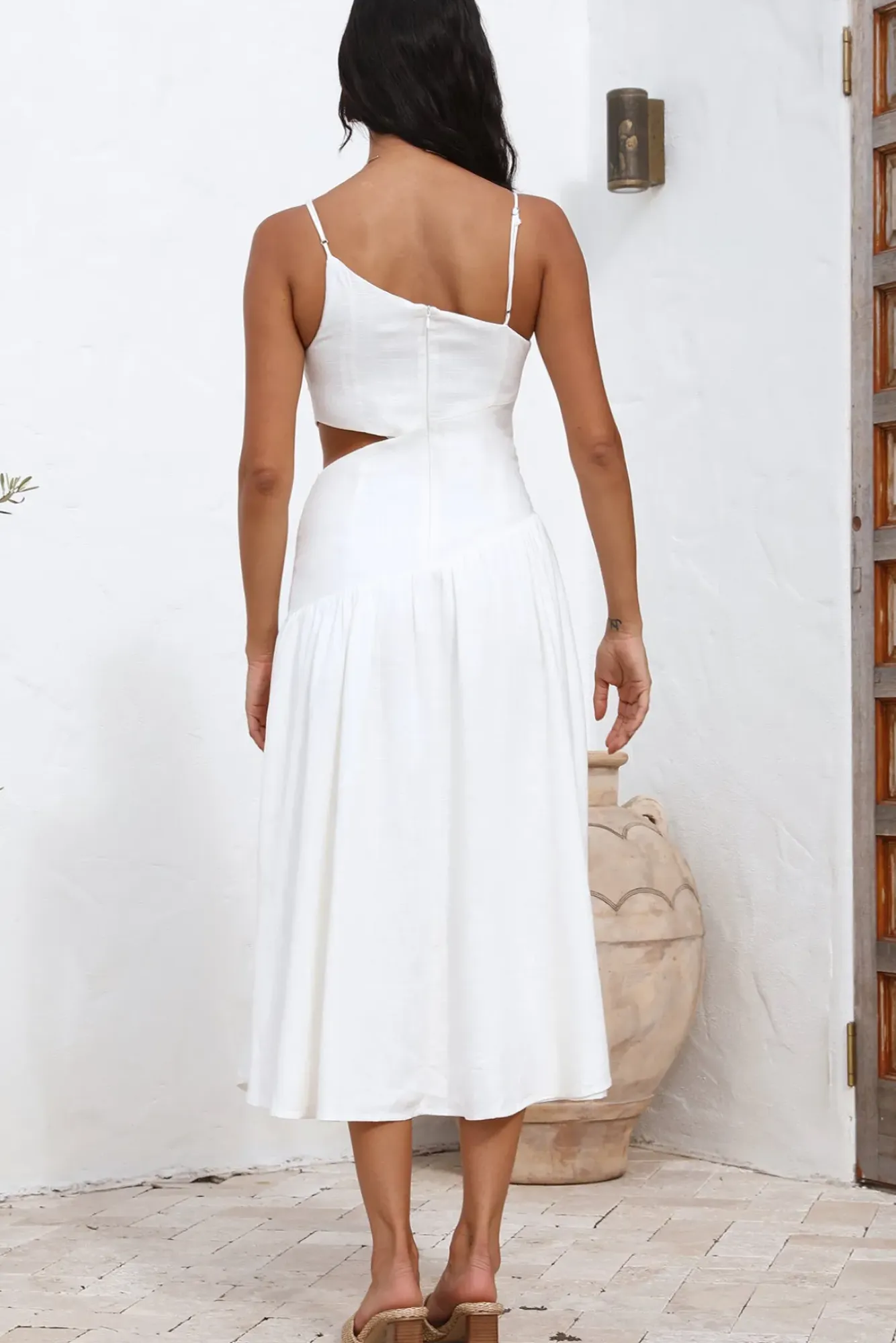 Formal Dresses|Cocktail Dresses>Hello Molly Sweetest Smile Maxi Dress White