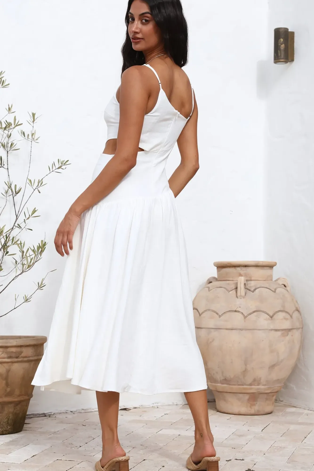 Formal Dresses|Cocktail Dresses>Hello Molly Sweetest Smile Maxi Dress White