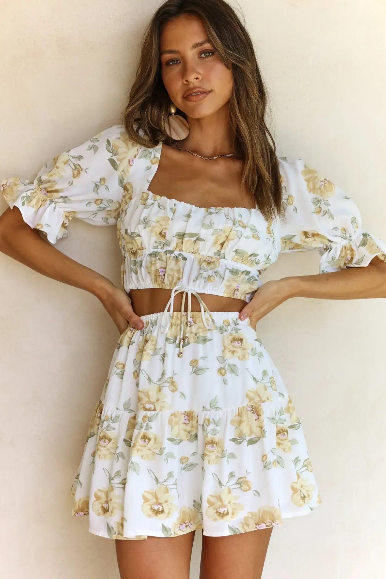 Skirt And Top Sets>Hello Molly Sweet Honeysuckle Skirt