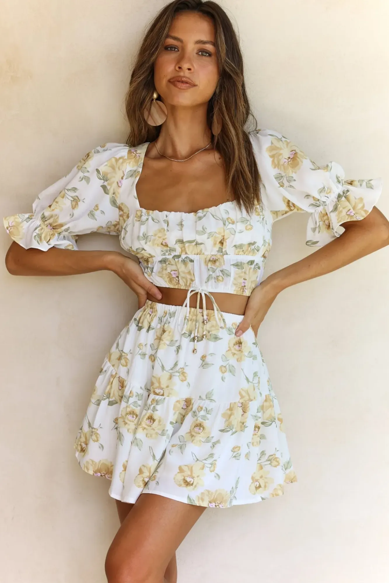 Skirt And Top Sets>Hello Molly Sweet Honeysuckle Skirt