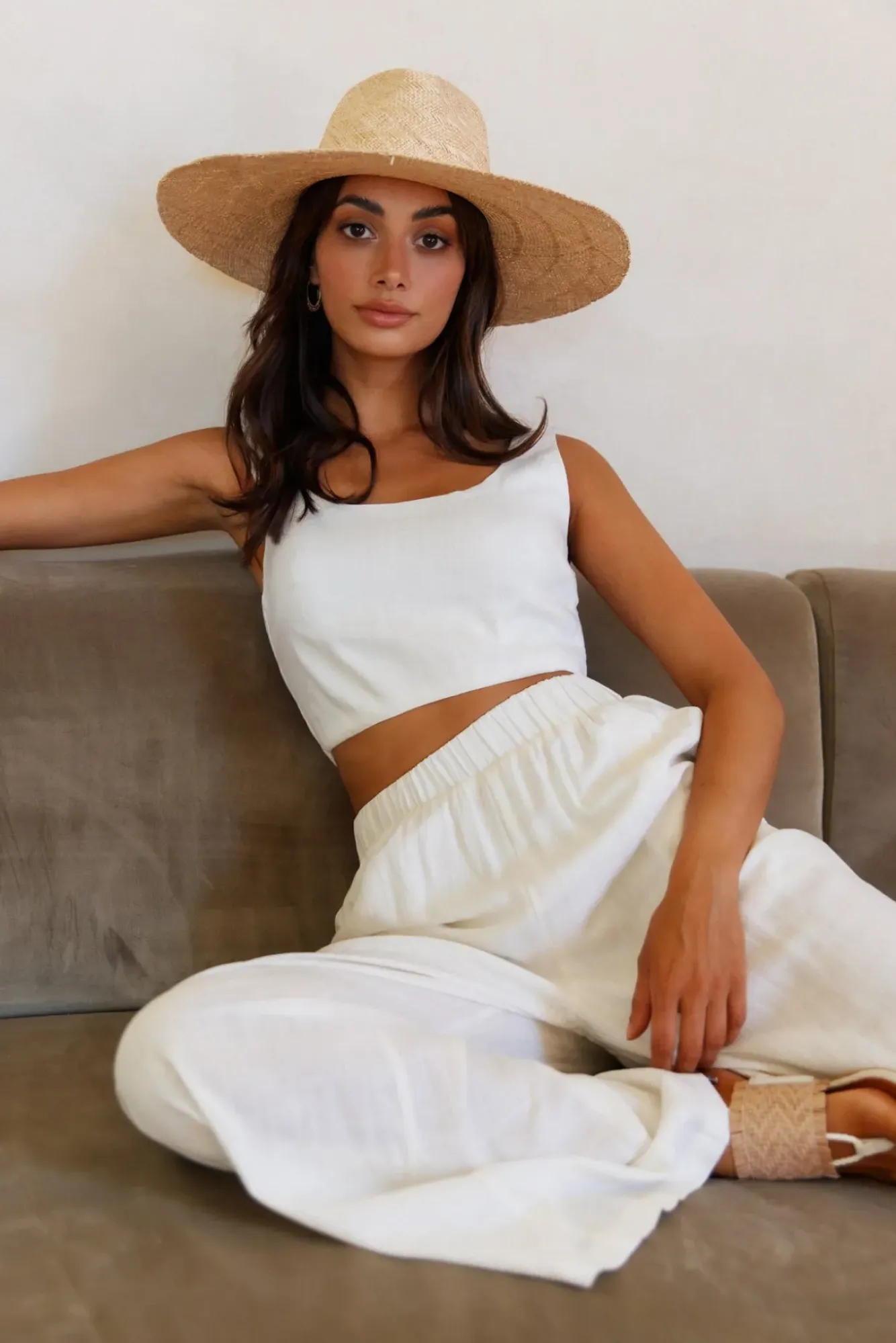 Pants>Hello Molly Sweet Horizon Pants White