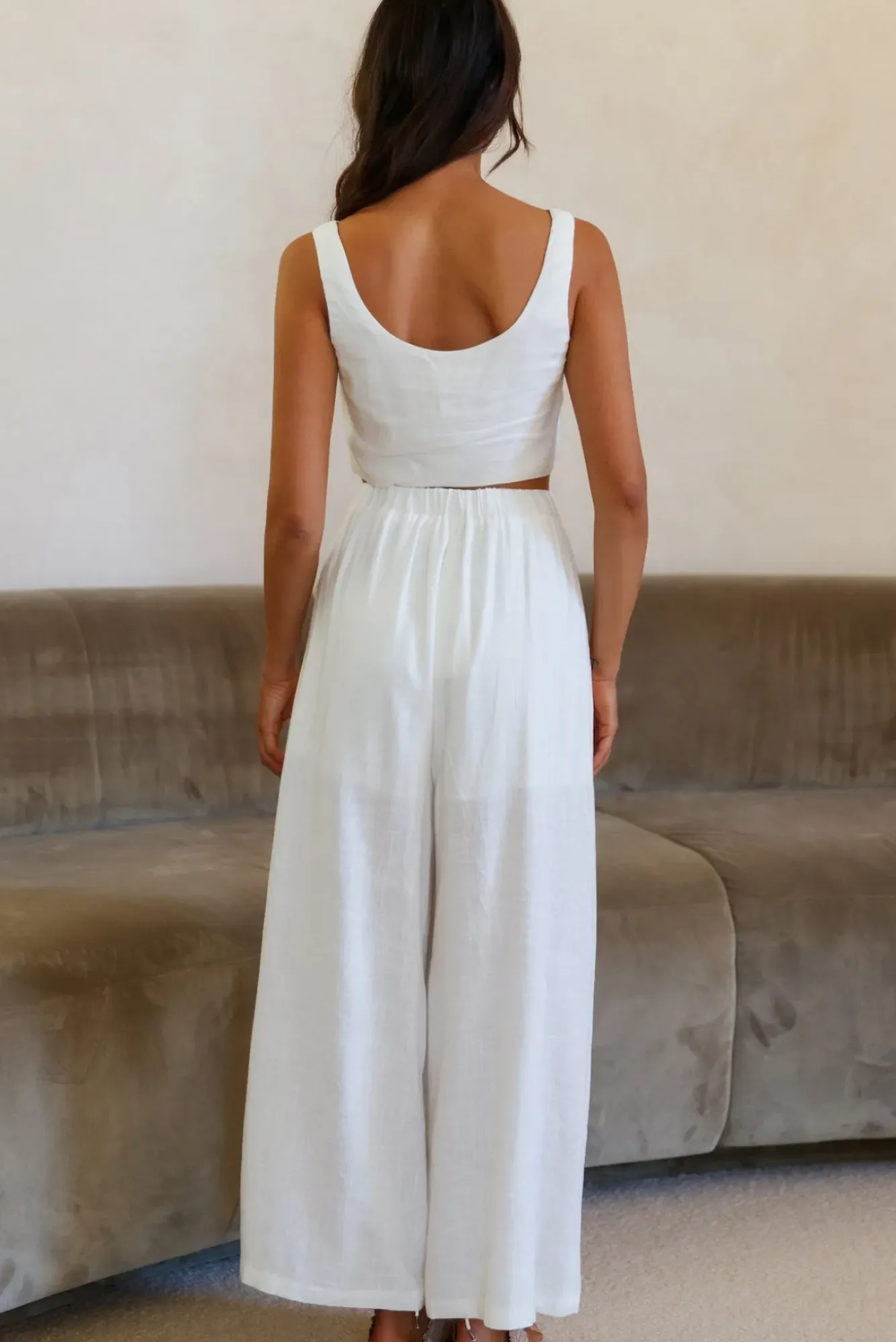 Pants>Hello Molly Sweet Horizon Pants White