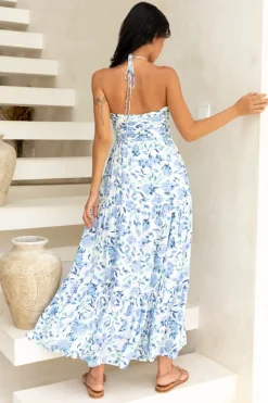 Vacation Dresses|Date Night Dresses>Hello Molly Sweet Love Maxi Dress Blue