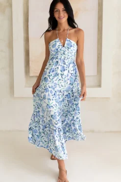 Vacation Dresses|Date Night Dresses>Hello Molly Sweet Love Maxi Dress Blue