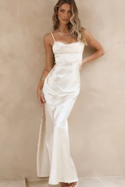 Wedding Guest Dresses|Cocktail Dresses>Hello Molly Sweet Nothing Maxi Dress White