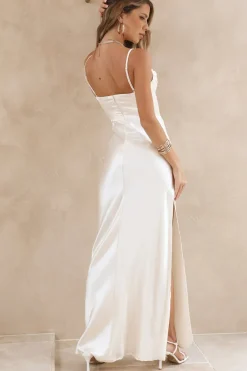 Wedding Guest Dresses|Cocktail Dresses>Hello Molly Sweet Nothing Maxi Dress White