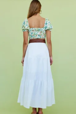 Cropped>Hello Molly Sweetpea Crop Top Green