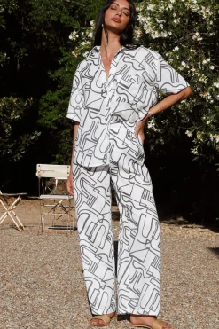 Shirts|Cropped>Hello Molly Table for One Shirt White