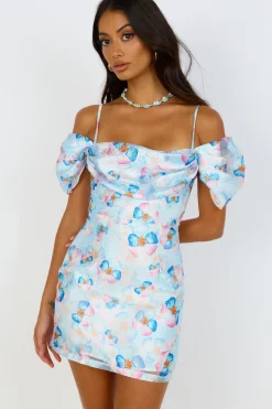 Brunch Dresses|Multipattern Dresses>Hello Molly Take Me To Paris Dress Blue