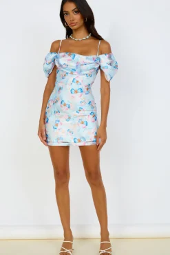 Brunch Dresses|Multipattern Dresses>Hello Molly Take Me To Paris Dress Blue