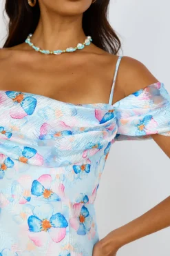 Brunch Dresses|Multipattern Dresses>Hello Molly Take Me To Paris Dress Blue