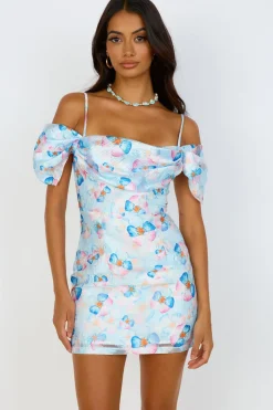 Brunch Dresses|Multipattern Dresses>Hello Molly Take Me To Paris Dress Blue