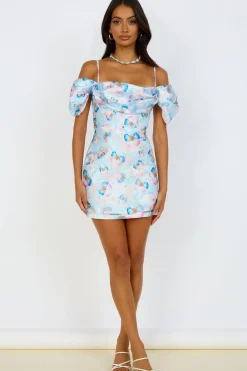 Brunch Dresses|Multipattern Dresses>Hello Molly Take Me To Paris Dress Blue