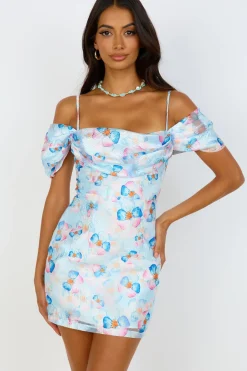 Brunch Dresses|Multipattern Dresses>Hello Molly Take Me To Paris Dress Blue