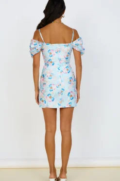 Brunch Dresses|Multipattern Dresses>Hello Molly Take Me To Paris Dress Blue