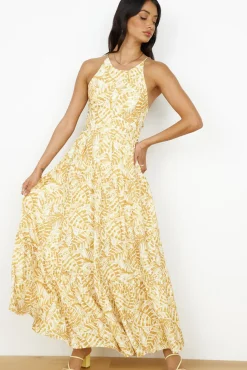 Spring Break Dresses|Casual Dresses>Hello Molly Take You Home Maxi Dress Yellow