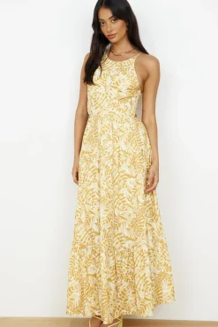 Spring Break Dresses|Casual Dresses>Hello Molly Take You Home Maxi Dress Yellow