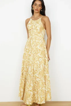 Spring Break Dresses|Casual Dresses>Hello Molly Take You Home Maxi Dress Yellow