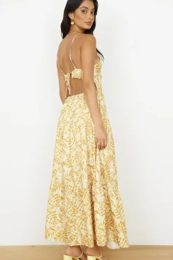 Spring Break Dresses|Casual Dresses>Hello Molly Take You Home Maxi Dress Yellow