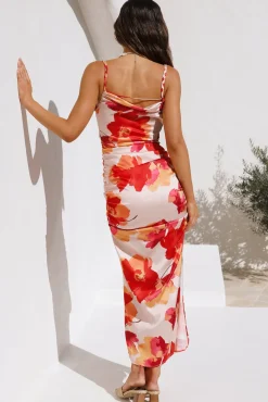 Cocktail Dresses|Summer Dresses>Hello Molly Talk About It Maxi Dress Orange