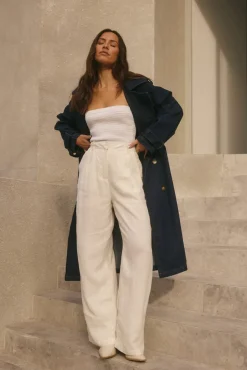 Coats>Hello Molly Taylah Trench Coat Denim