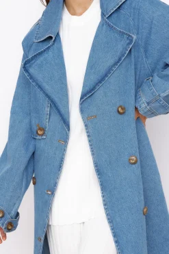 Jackets|Cropped>Hello Molly Tell The World Jacket Denim