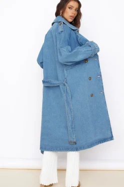 Jackets|Cropped>Hello Molly Tell The World Jacket Denim
