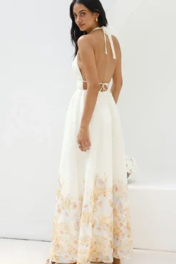 Wedding Guest Dresses|Formal Dresses>Hello Molly The Meadow’s Secret Halter Maxi Dress Yellow